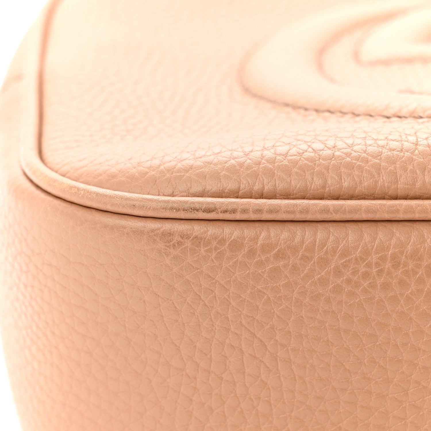 Gucci Pebbled Calfskin Small Soho Disco Bag Camelia 11 of 16