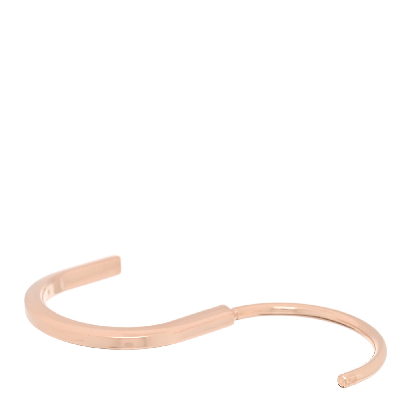 18K Rose Gold Tiffany Lock Bangle Bracelet
