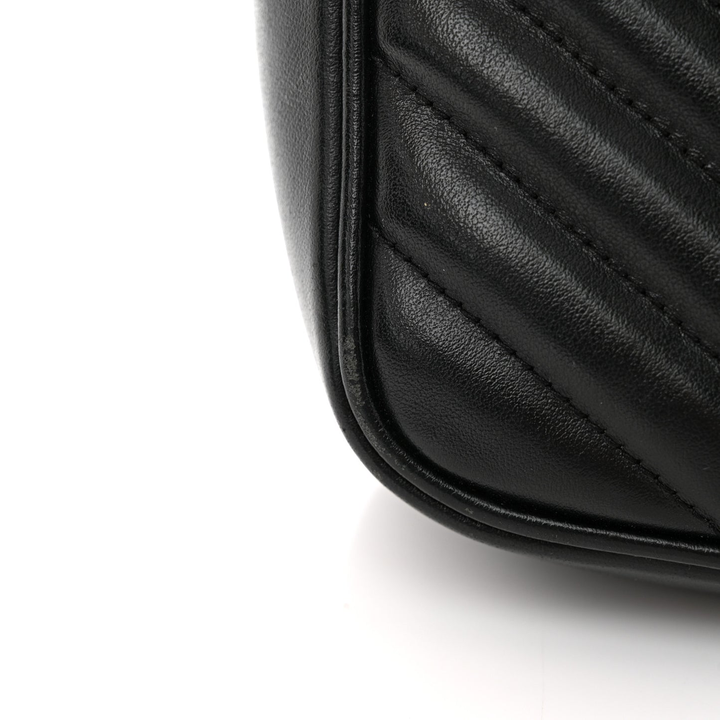 Calfskin Matelasse Monogram Monochrome Lou Camera Bag Black