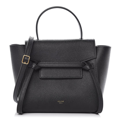 Celine Grained Calfskin Nano Belt Bag Black 1 of 10