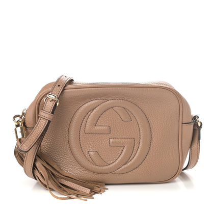 Gucci Pebbled Calfskin Small Soho Disco Bag Camelia 1 of 11