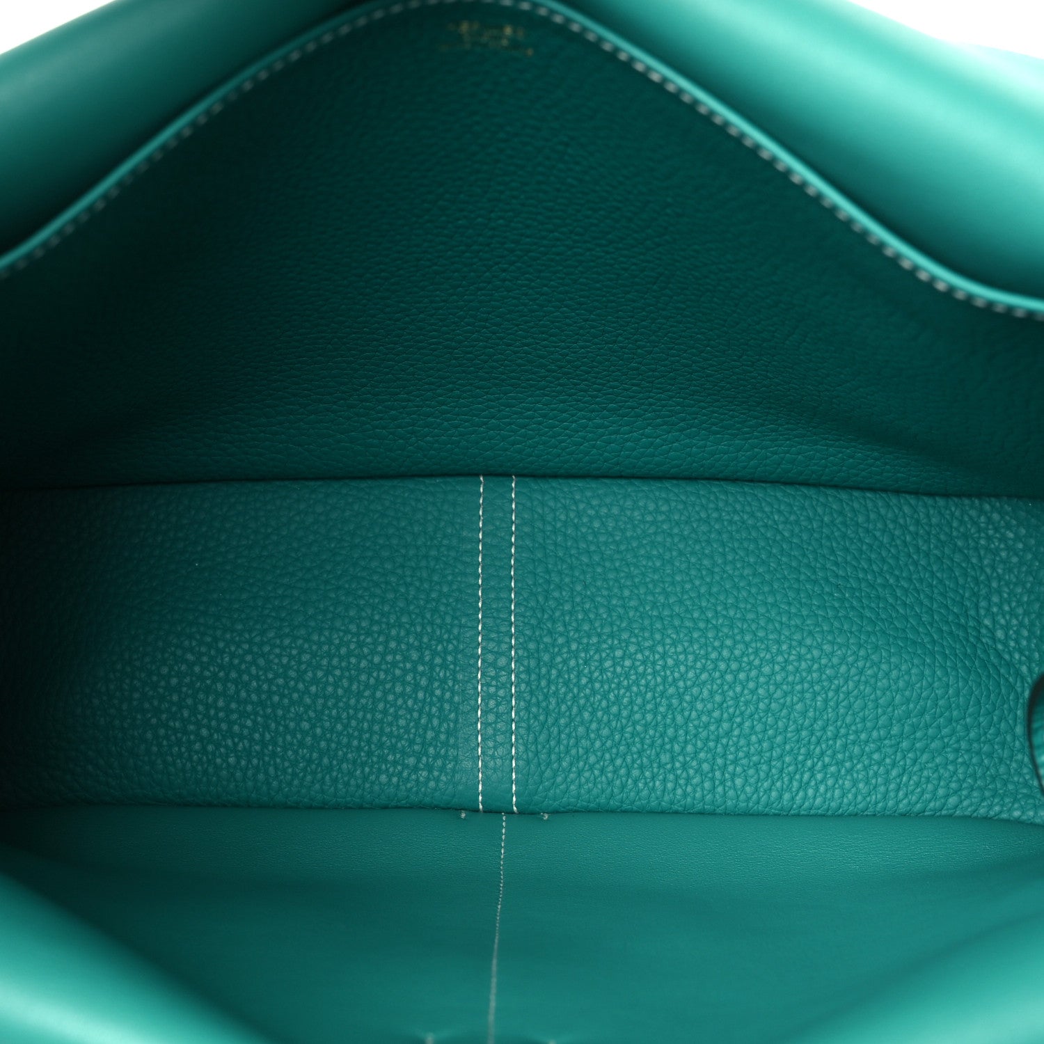 Hermes Taurillon Clemence Halzan 31 GM Vert Verone 5 of 10