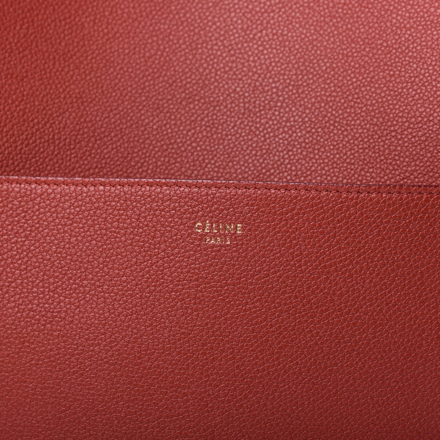 Soft Grained Calfskin Sangle Bucket Bag Red