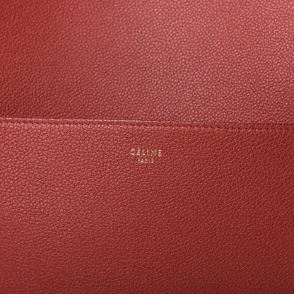 Celine Soft Grained Calfskin Sangle Bucket Bag Red 8 of 9