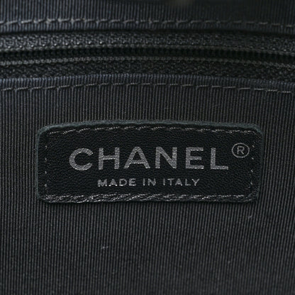 Chanel Calfskin Stitched Shopping Tote Black 6 of 13