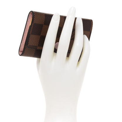 Louis Vuitton Damier Ebene Multicles 6 Key Holder Rose Ballerine 2 of 7