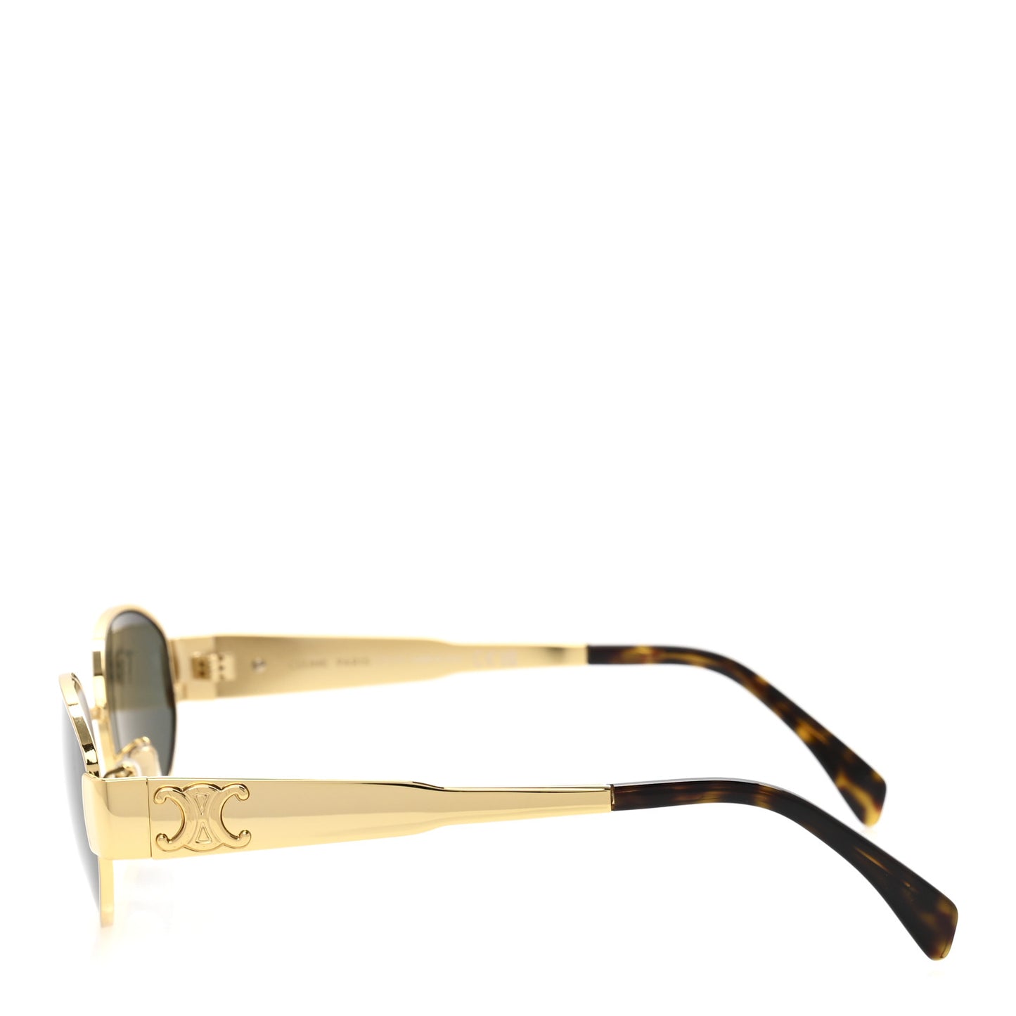 Metal Triomphe 01 Sunglasses CL40235U Gold Green
