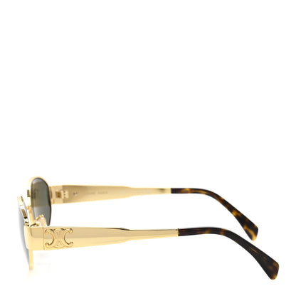 Celine Metal Triomphe 01 Sunglasses CL40235U Gold Green 3 of 9