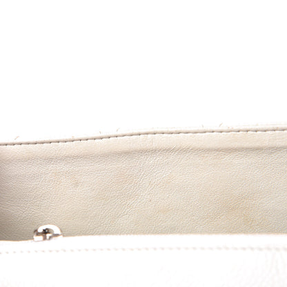 Chanel Caviar Quilted Jumbo Single Flap White 9 of 17