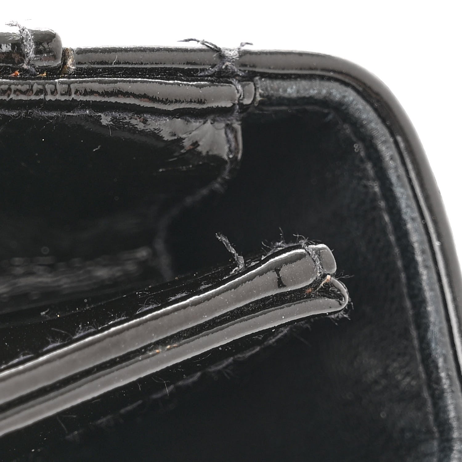 Chanel Patent Quilted Briefcase Laptop Bag Black 16 of 16