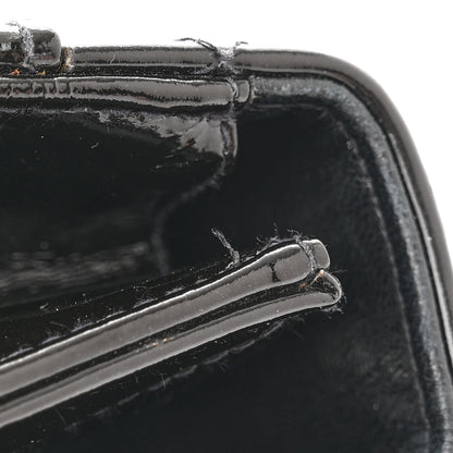 Chanel Patent Quilted Briefcase Laptop Bag Black 16 of 16