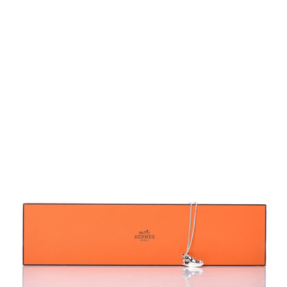 Hermes Sterling Silver PM Galop Pendant Necklace 9 of 9