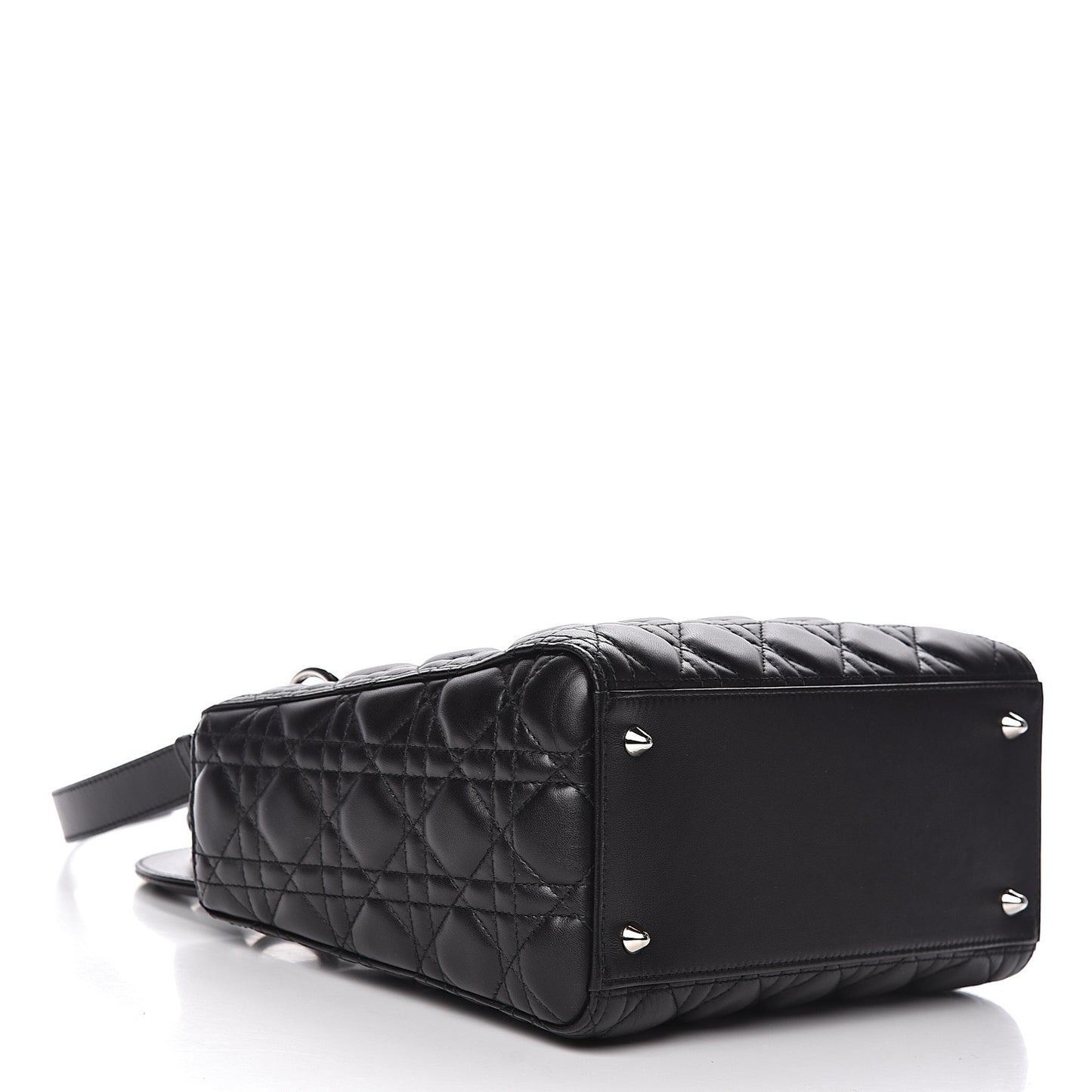 Lambskin Cannage Medium Lady Dior Black