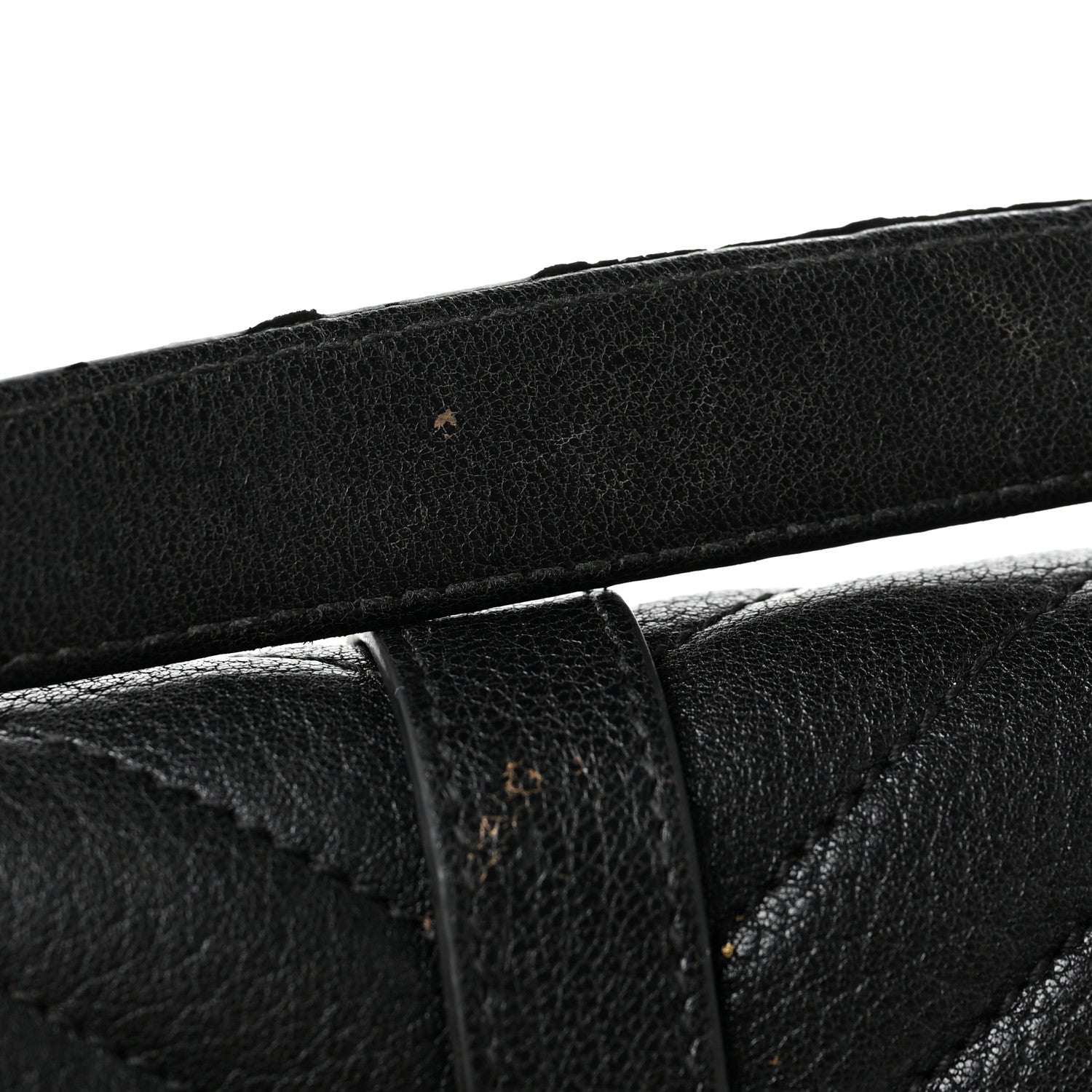 Saint Laurent Sheepskin Matelasse Chevron Monogram Medium College Bag Black 15 of 19