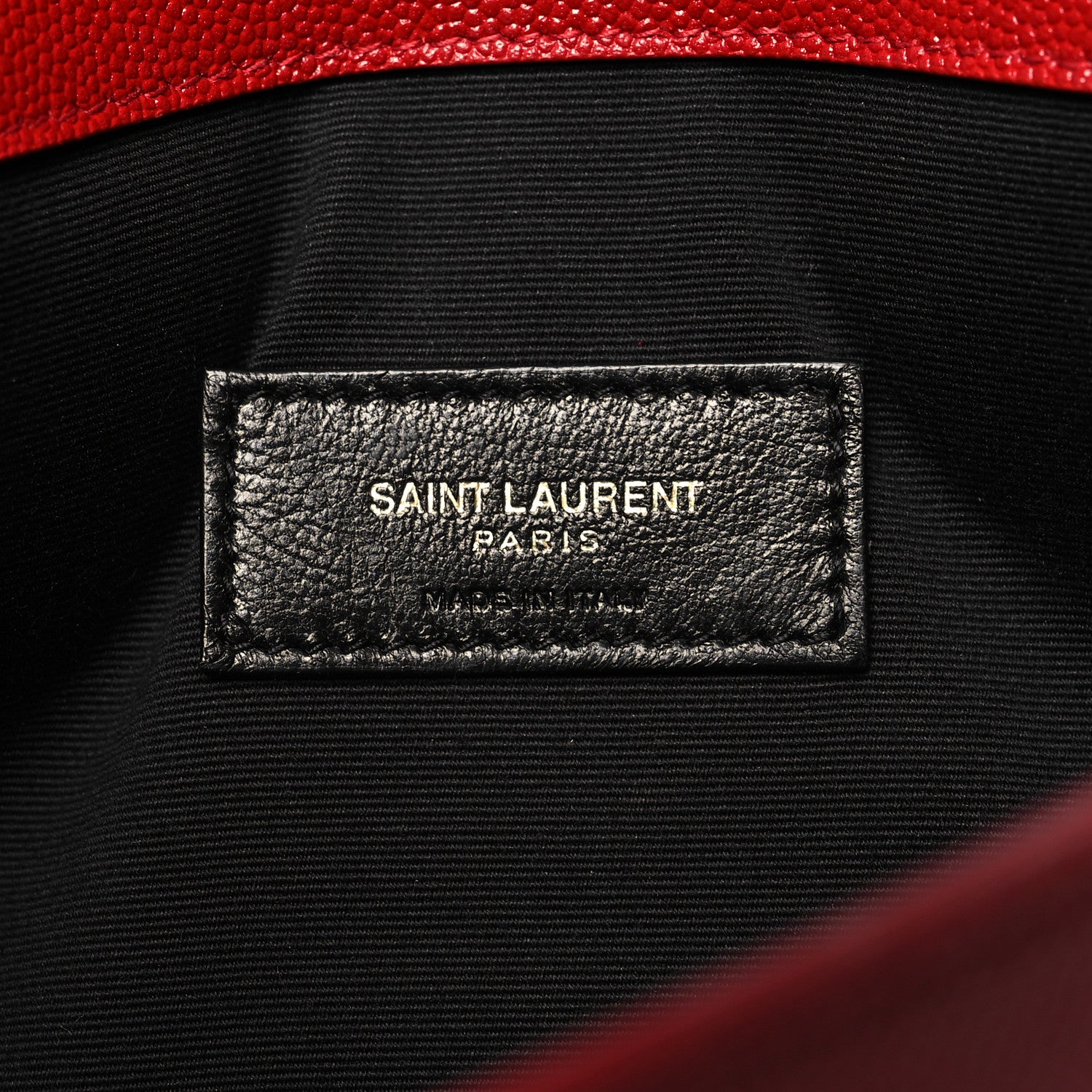 Saint Laurent Grain De Poudre Uptown Pouch Red 6 of 11