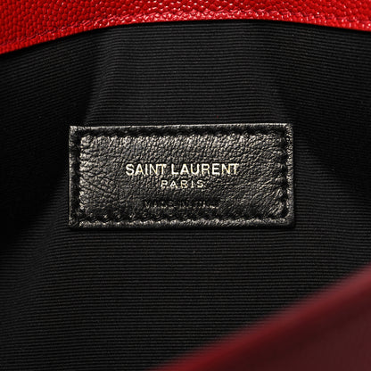 Saint Laurent Grain De Poudre Uptown Pouch Red 6 of 11