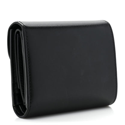 Celine Shiny Calfskin Small Triomphe Wallet Black 3 of 12