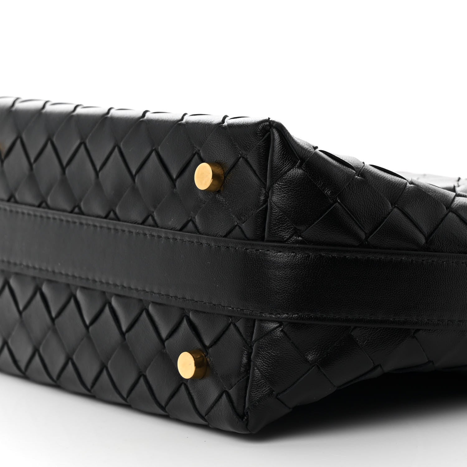 Bottega Veneta Calfskin Nappa Intrecciato Mini Wallace Black 10 of 11