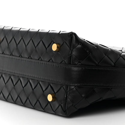 Bottega Veneta Calfskin Nappa Intrecciato Mini Wallace Black 10 of 11