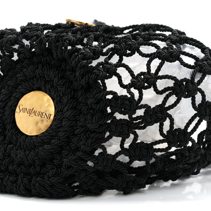 Saint Laurent Crochet Small Shopping Bag Black 10 of 11