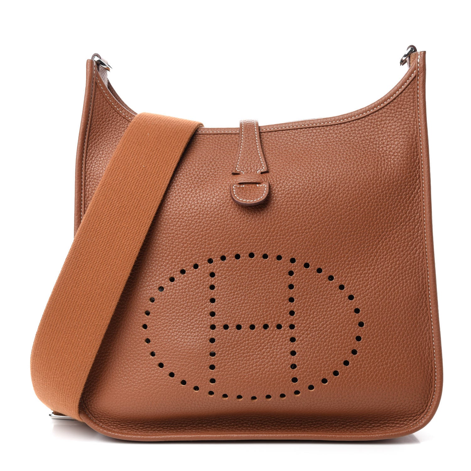 Hermes Taurillon Clemence Evelyne III PM Gold 1 of 11