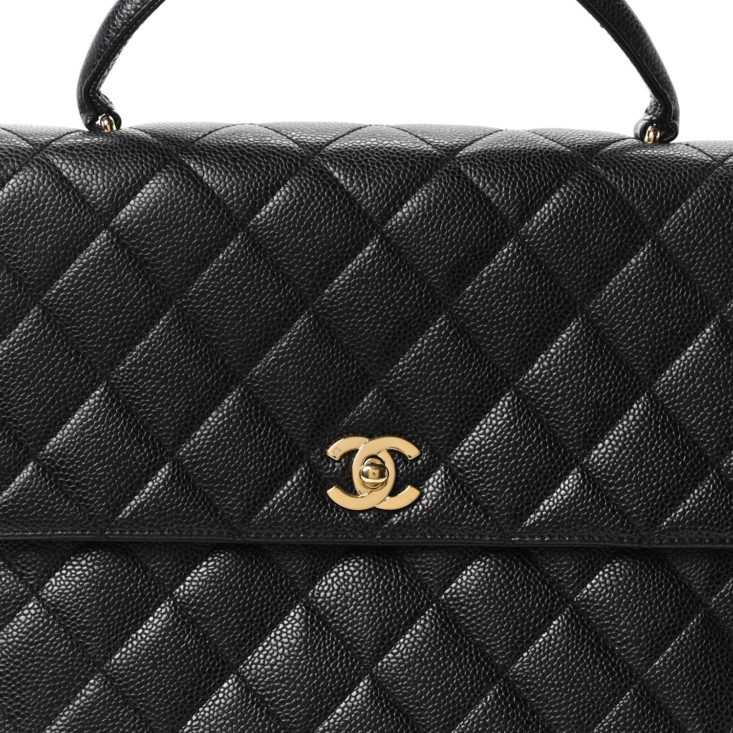 Chanel Caviar Quilted Jumbo Kelly Flap Black 7 of 9