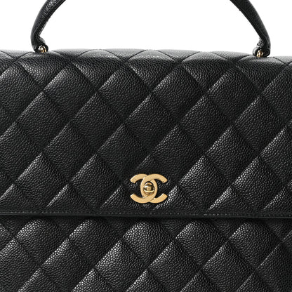 Chanel Caviar Quilted Jumbo Kelly Flap Black 7 of 9