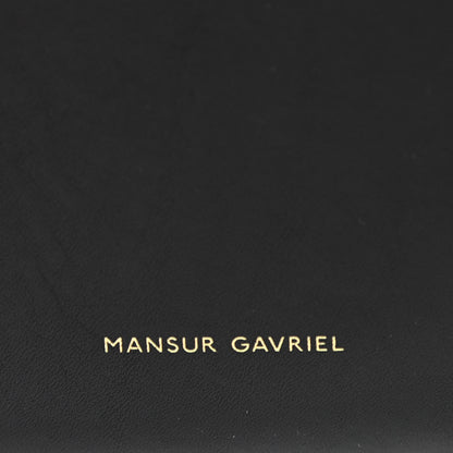 Mansur Gavriel Vegetable Tanned Calfskin Bucket Bag Black Royal 7 of 12