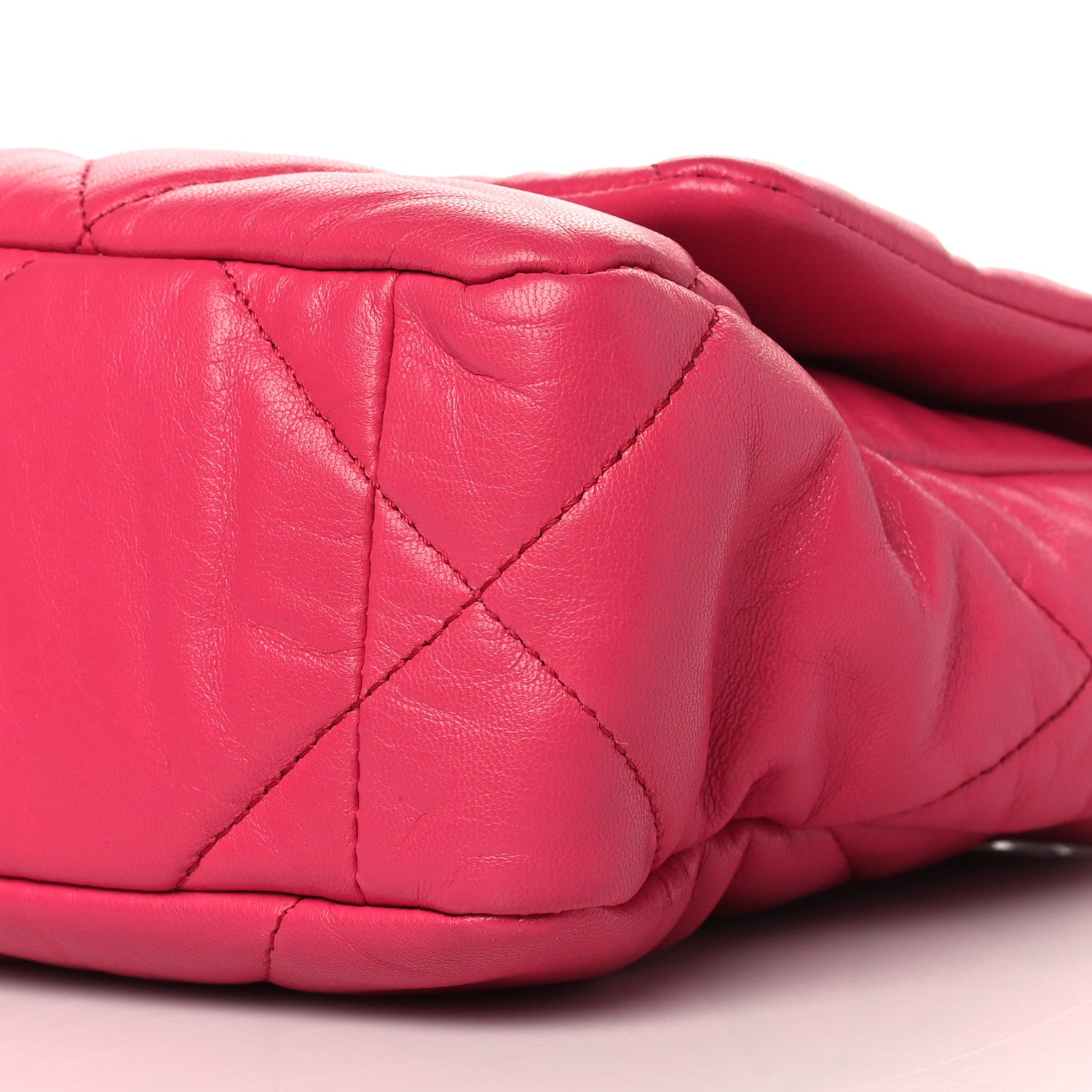 Chanel Lambskin Quilted Medium Chanel 19 Flap Dark Pink 9 of 10