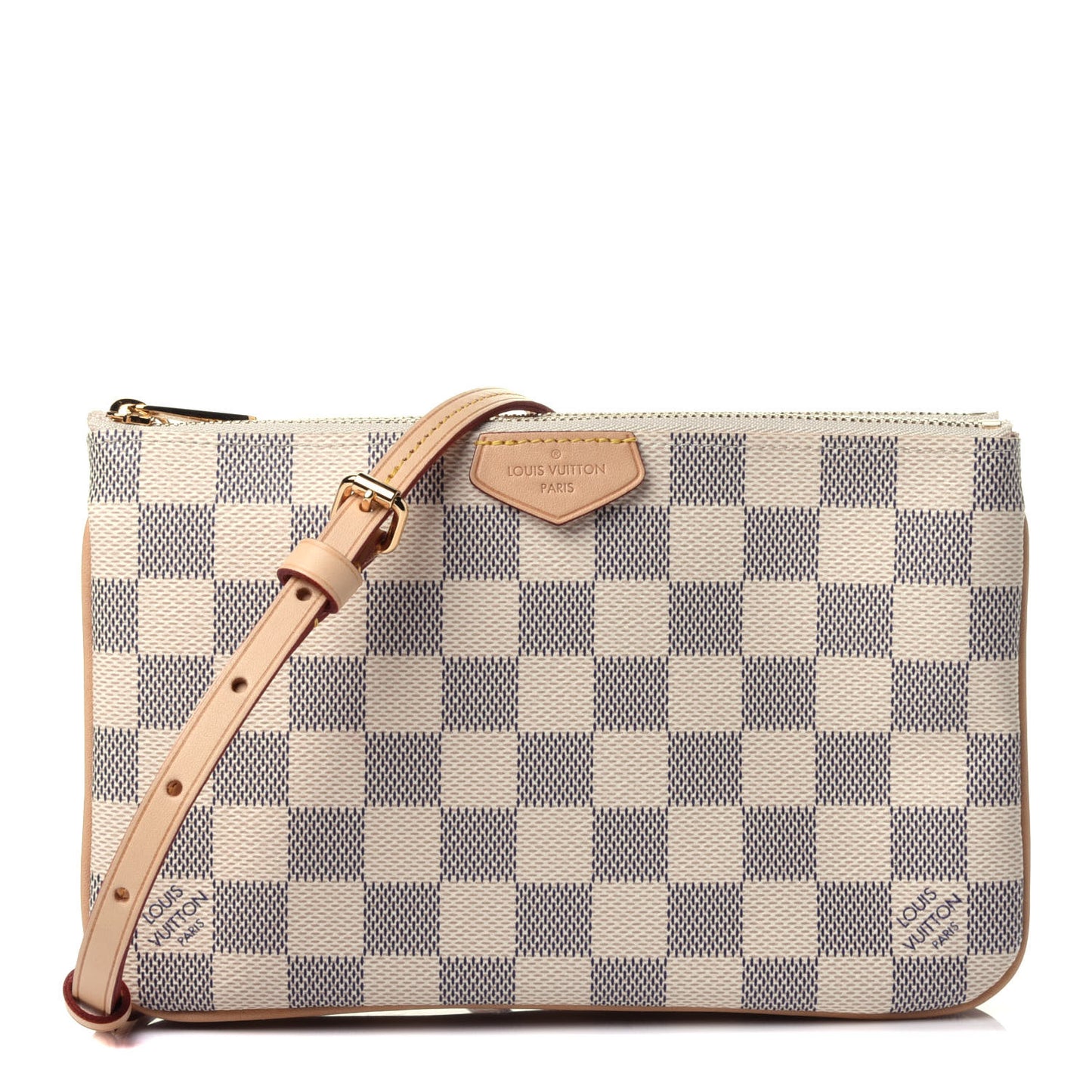 Damier Azur Double Zip Pochette