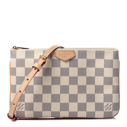 Louis Vuitton Damier Azur Double Zip Pochette 1 of 4