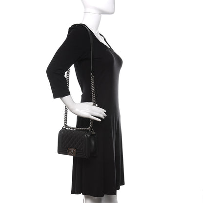 Chanel Caviar Quilted Small Boy Flap Black 2 of 10