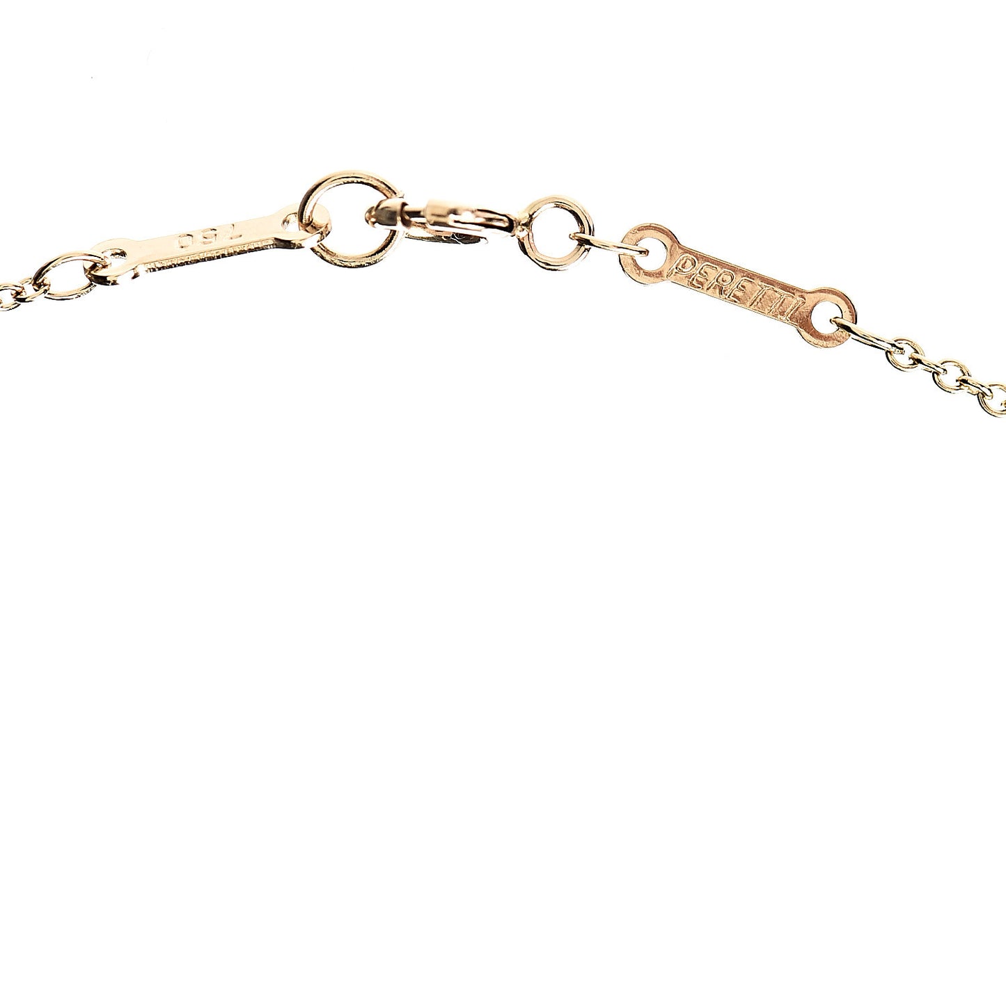18K Yellow Gold Diamond .19ct Elsa Peretti Diamonds by the Yard Pendant Necklace