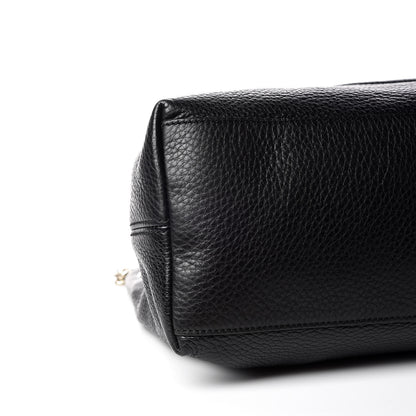 Gucci Pebbled Calfskin Medium Soho Chain Shoulder Bag Black 5 of 9