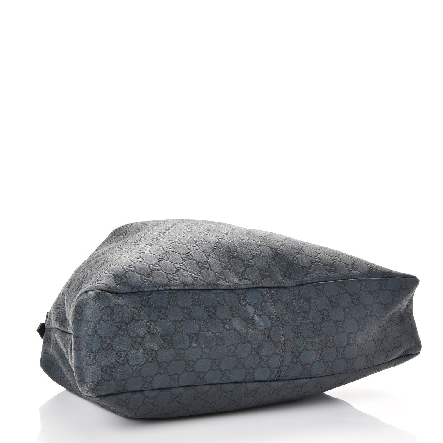 Gucci Guccissima Large Horsebit Chain Hobo Blue 4 of 15