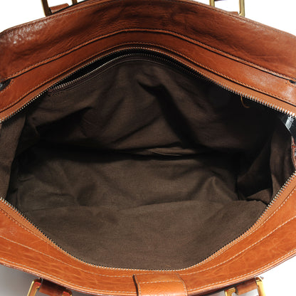 Chloe Leather Elvire Tote Cognac 5 of 8