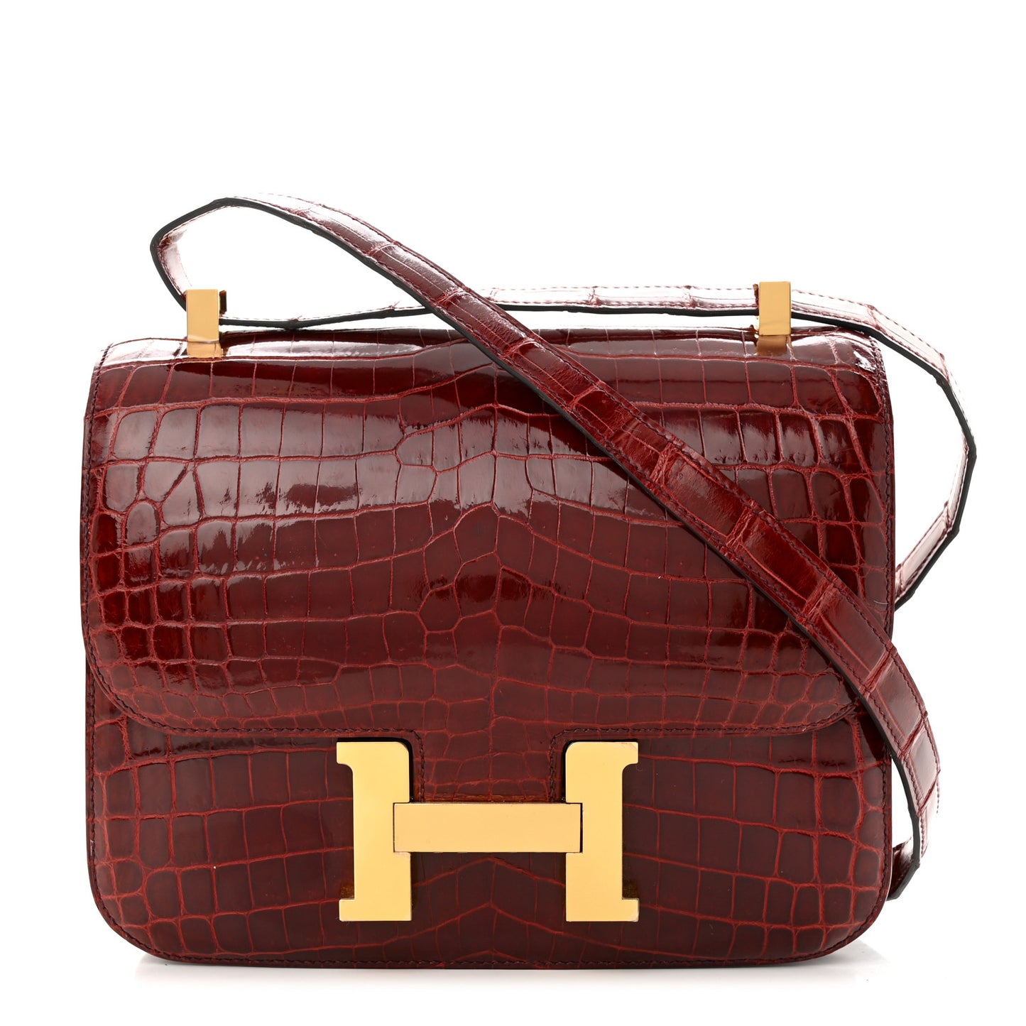 Shiny Niloticus Crocodile Constance 24 Rouge H
