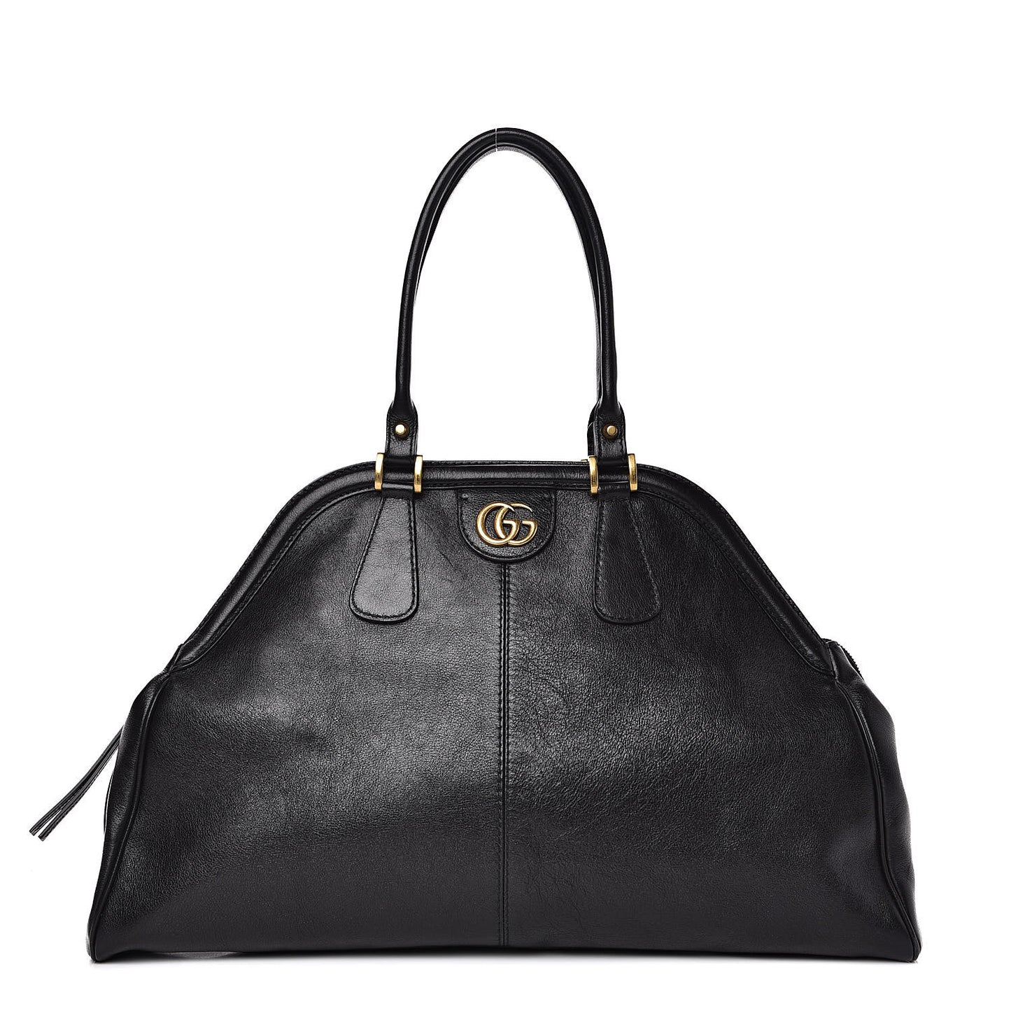 Calfskin Large Re(Belle) Top Handle Bag Black