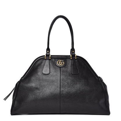 Gucci Calfskin Large Re(Belle) Top Handle Bag Black 1 of 14