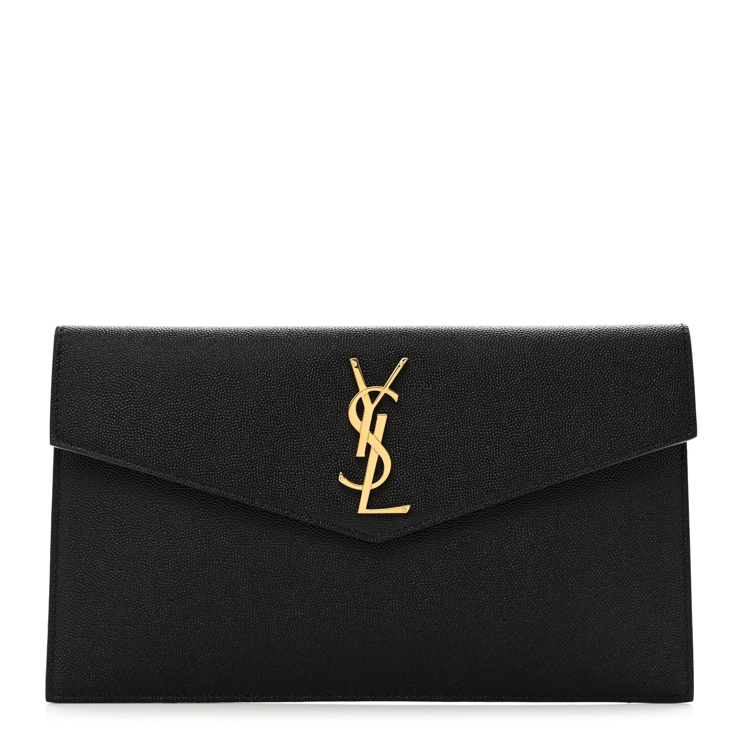Saint Laurent Grain De Poudre Uptown Pouch Black 1 of 8