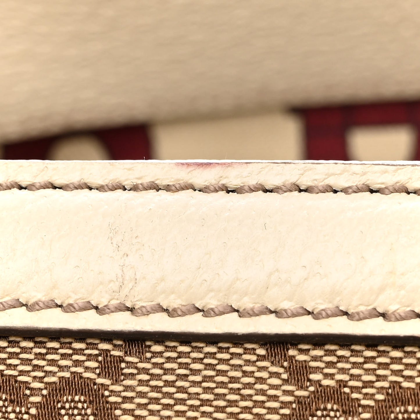 Monogram Web Large Treasure Boston Tote Beige
