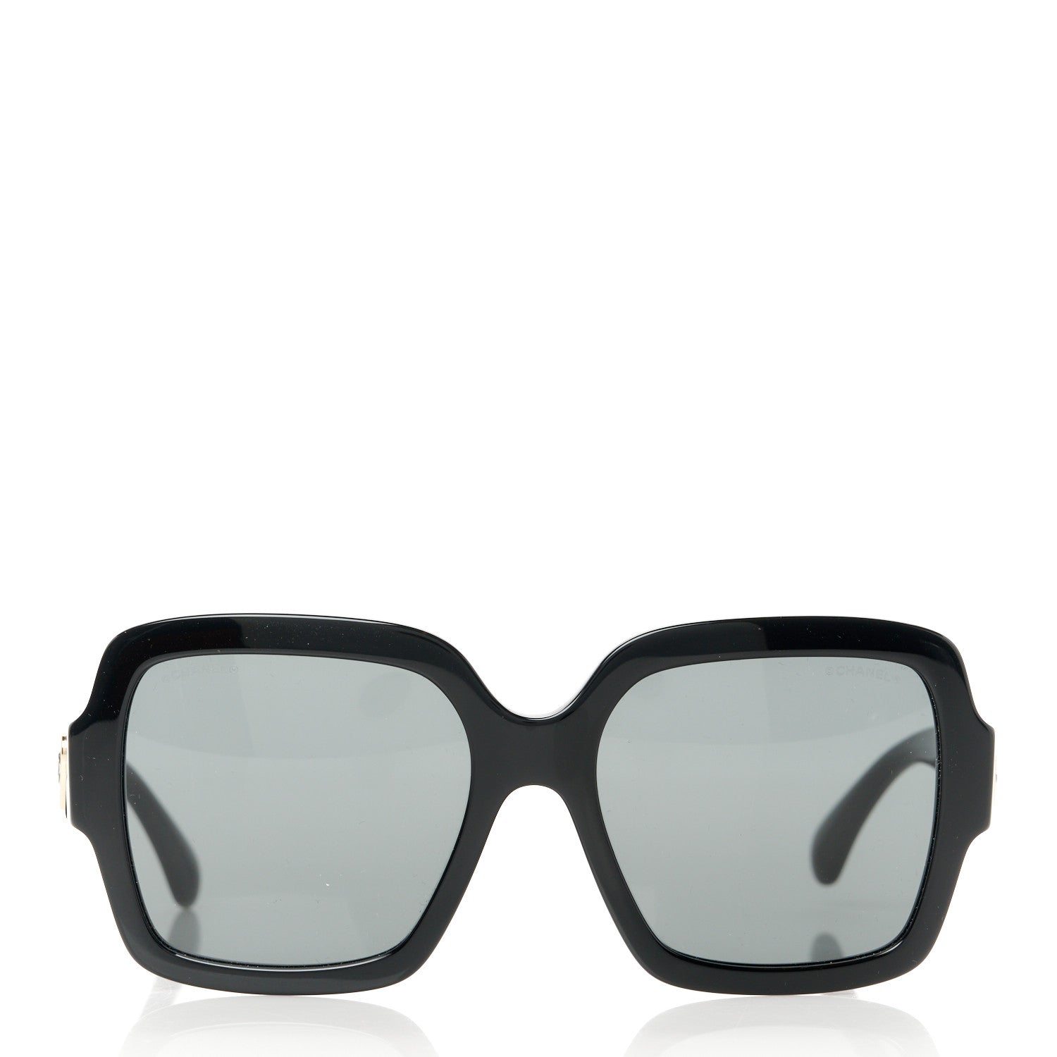 Chanel Acetate Square Heart Sunglasses 5479-A Black 2 of 8