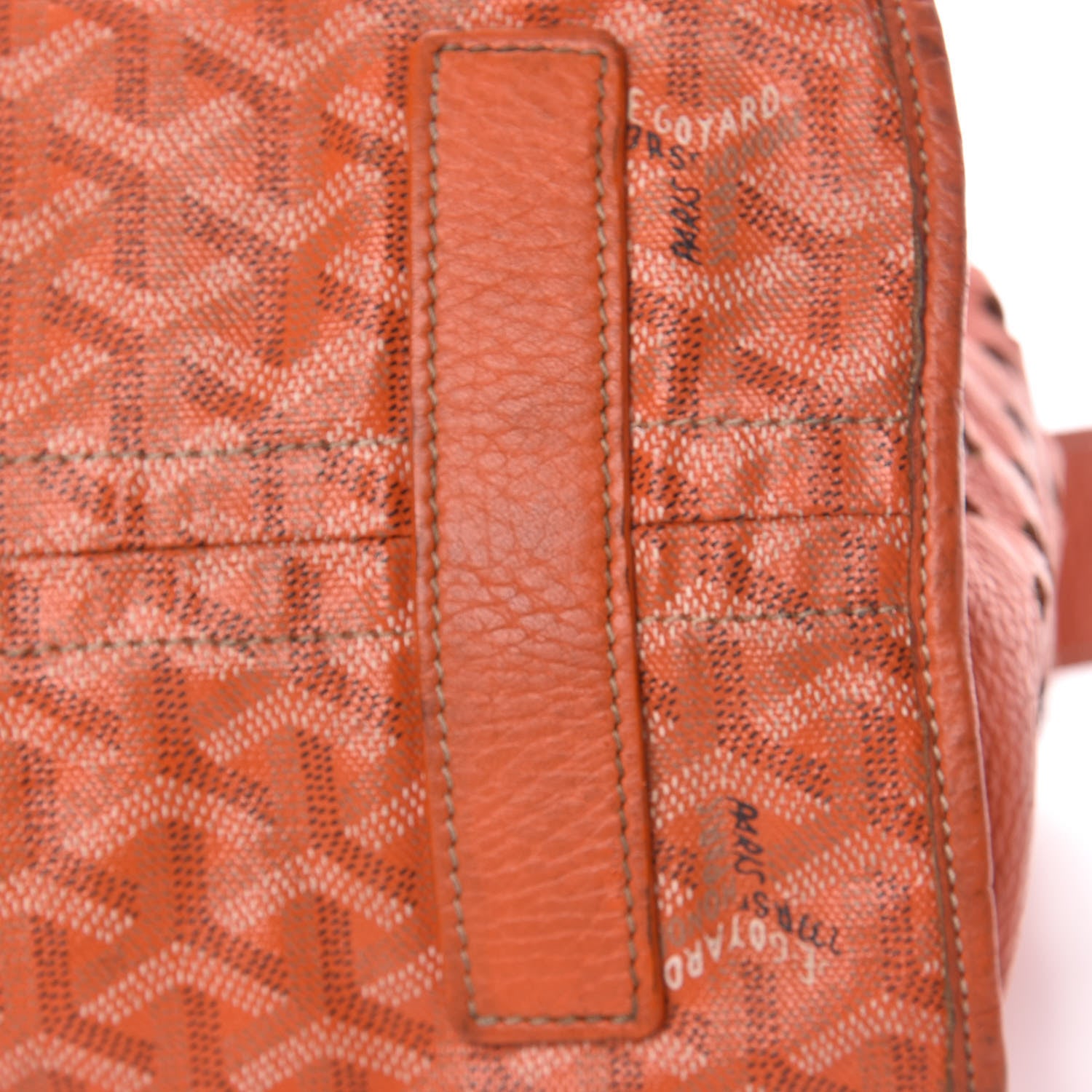 Goyard Goyardine Sac Hardy Pet Carrier PM Orange 21 of 36