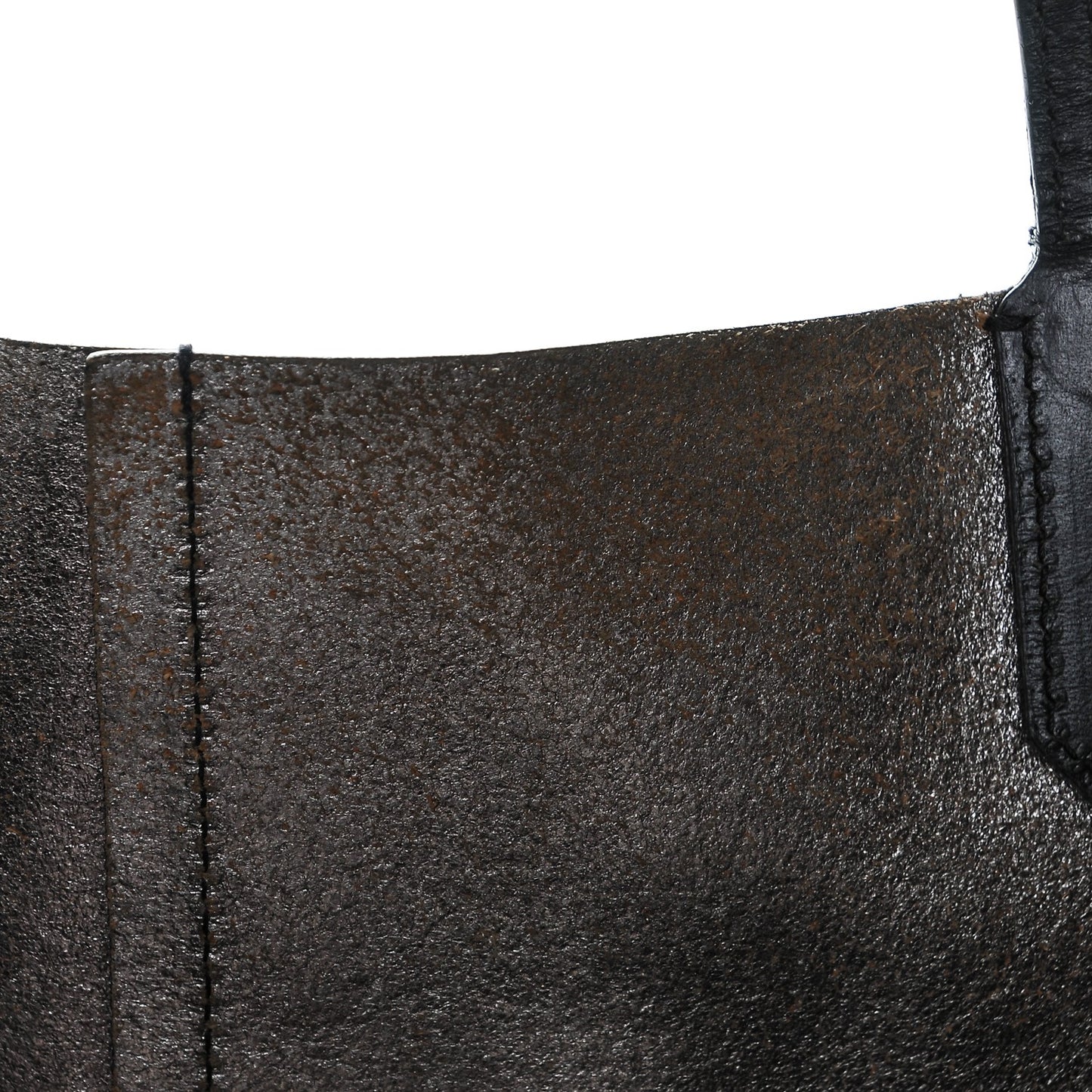 Shiny Grained Calfskin Large Antigona Tote Black