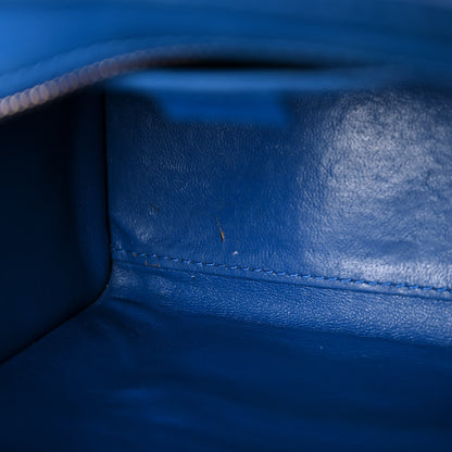 Celine Drummed Calfskin Nano Luggage Indigo 16 of 20