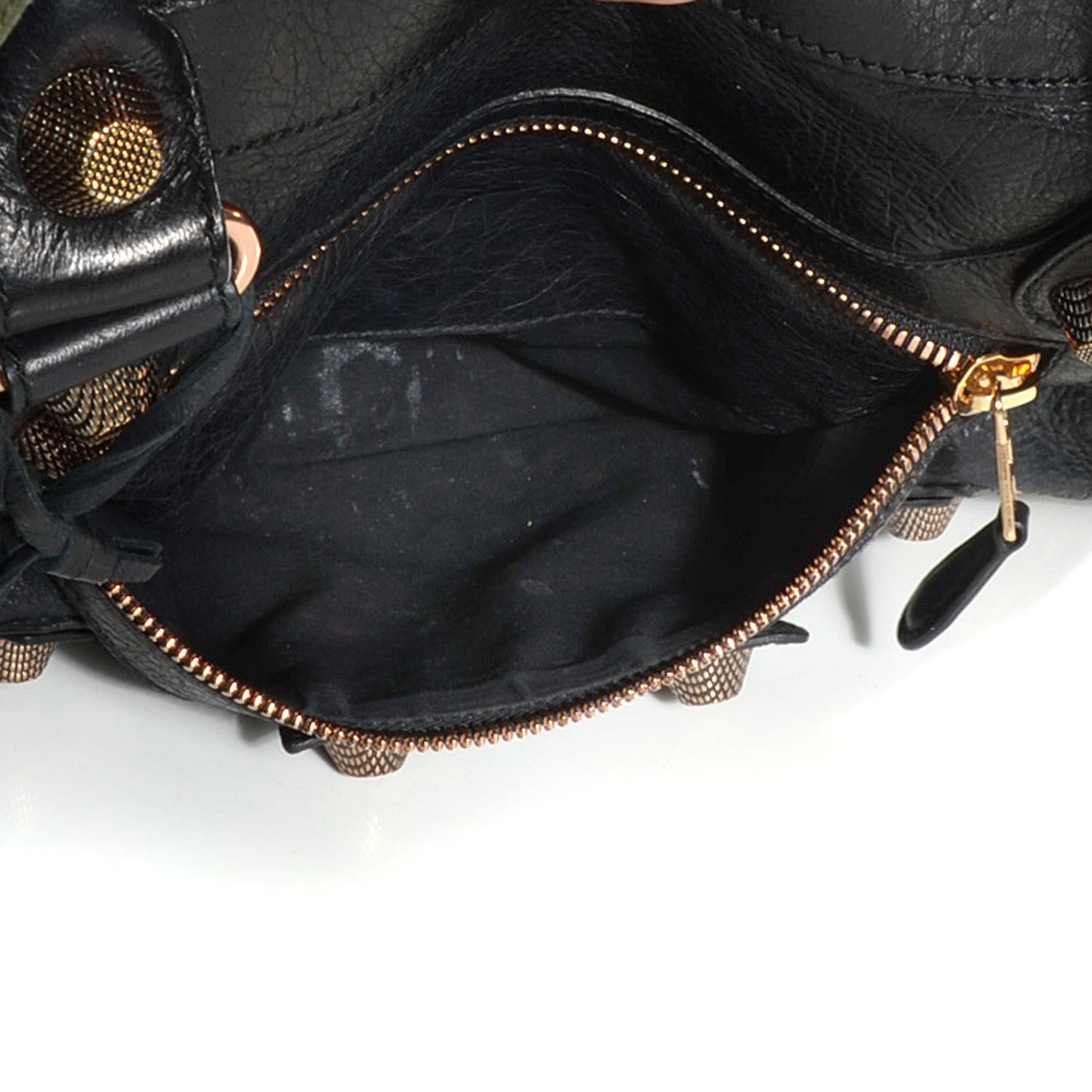 Agneau Giant 21 Rose Gold Hardware City Black