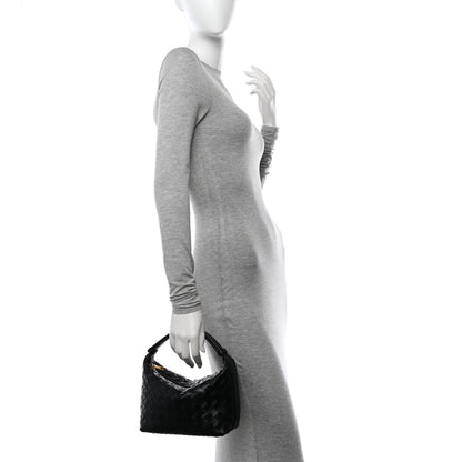 Bottega Veneta Calfskin Nappa Intrecciato Mini Wallace Black 2 of 10