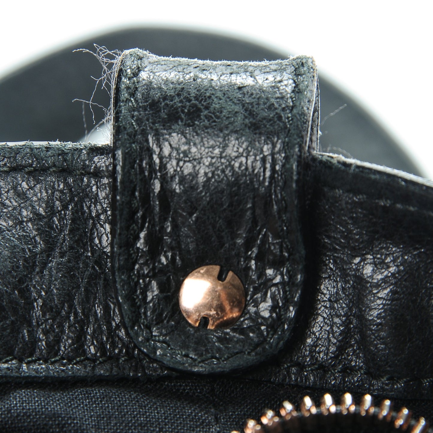 Agneau Giant 12 Rose Gold Hardware Town Black