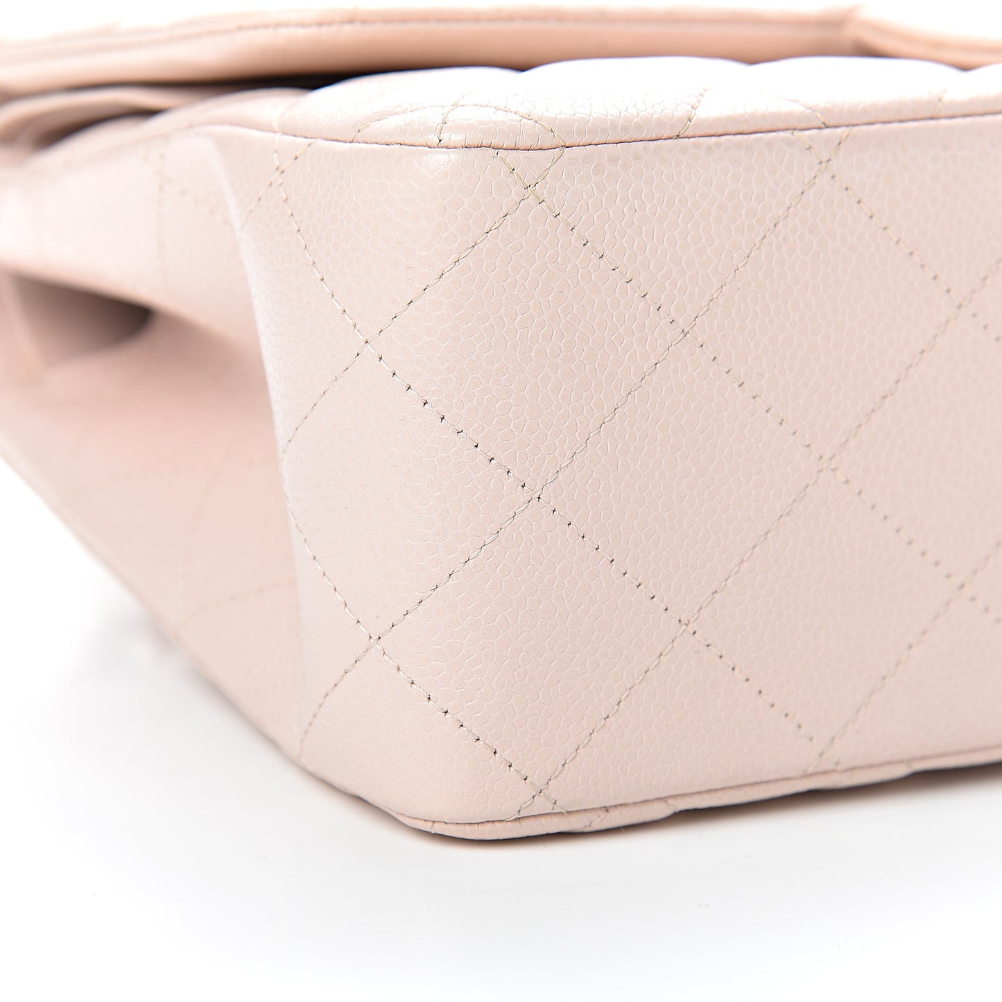 Caviar Quilted Jumbo Double Flap Pink
