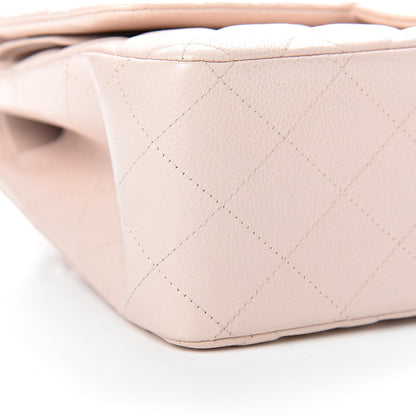 Chanel Caviar Quilted Jumbo Double Flap Pink 9 of 13